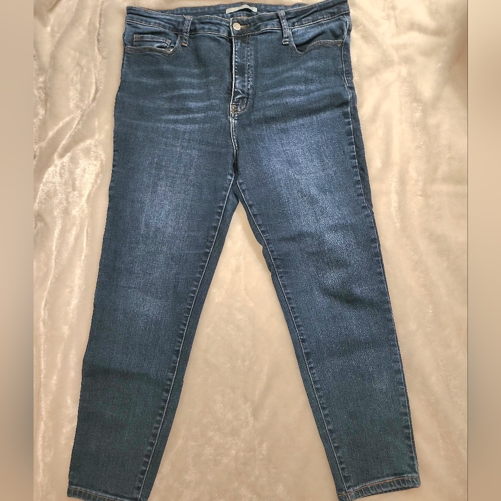 Klique B 5 Pocket Denim Jeans Size 17 Juniors Skinny Medium Blue Wash